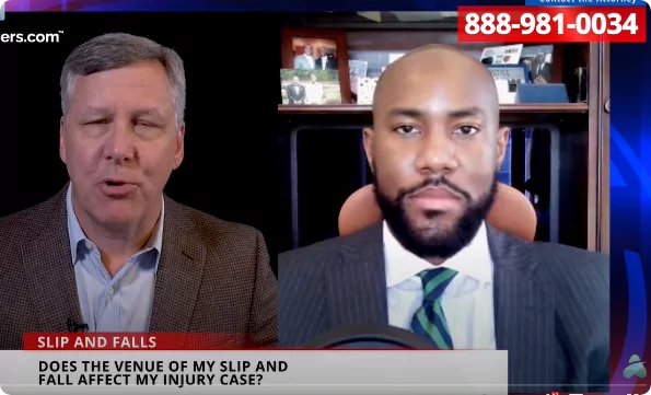 Tyler bailey on slip and falls case